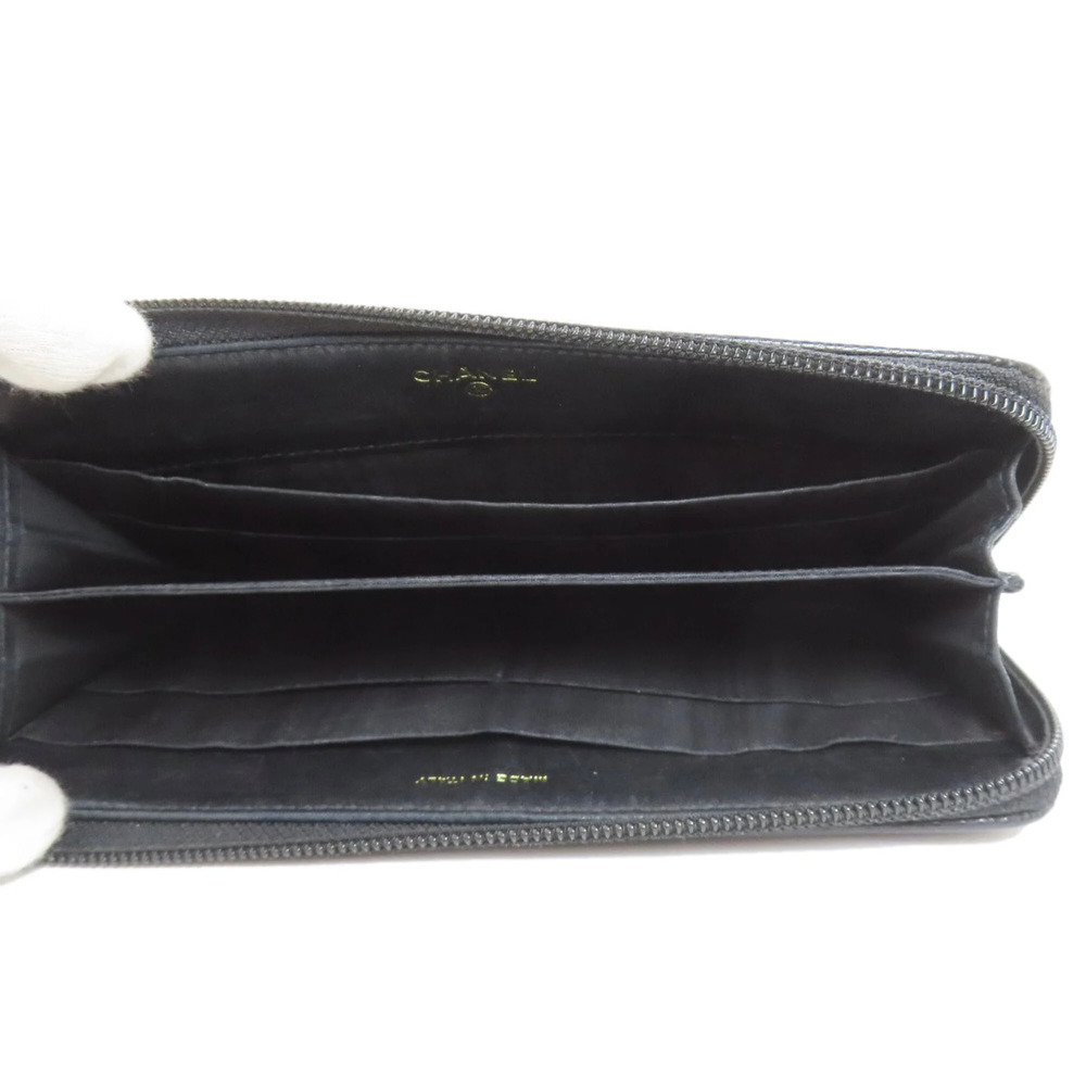 CHANEL Authentic Black Logo Wallet - Picture 4 of 16